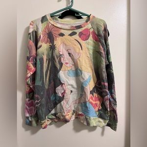 Disney Alice in Wonderland crewneck size: Large